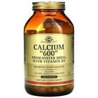 Кальций из устричной скорлупы Solgar Calcium 600 (от Oyster Shell with Vitamin D3) таблетки №240