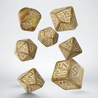 Zestaw kości Q-Workshop RPM Dwarven Dice Kit Krasnoludzkie 7 elementów Złoto (5907699497089)