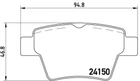Гальмівні колодки дискові Brembo (P61080)