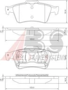 Колодка гальм. диск. RENAULT/SAAB/VOLVO задн. (вир-во ABS) A.B.S. (37216)