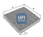 Фильтр салона SKODA FABIA 99-, ROOMSTER 06-, AUDI A2, VW POLO 02- угольный (выр-во UFI) UFI (5411400)