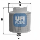 Воздушный фильтр UFI (2759800)