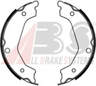 Колодка гальм. барабан. KIA SORENTO 2.5CRDI 06-,3.3 V6 07- задн. (вир-во ABS) A.B.S. (9196)