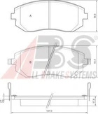Колодка тормозов. диск. Forester/XV/BRZ/Impreza/Outback/Legacy/GT 86 (09-18) передн. (выр-во ABS) A.B.S. (37446)