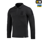 Поло тактичне довгий рукав M-Tac Black (3XL) 65/35 80021002-3XL