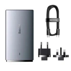 Блок питания Быстрая зарядка Сетевое зарядное устройство Baseus GaN5 Pro Ultra-Slim Fast Charger C+U 65W Cable Type-C Type-C 100W 1m Gray для iPhone iPad Samsung Lenovo Xiaomi Macbook