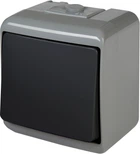 Выключатель 1-клавишный наружный IP54 серый-графит [4668096] VHE-1-SRG ETI