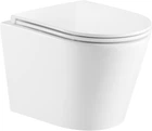 Унитаз подвесной IMPRESE Vltava Twist с сиденьем Soft Close дюропласт ($OH482980) - Уценка