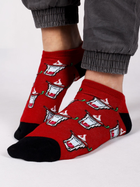 Skarpety męskie krótkie YOCLUB Funny Cotton Socks 39-42 Czerwone (5904921662079)