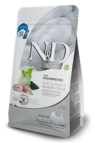 Сухой корм для собак Farmina N&D white dog Sea Bass, Spirulina and Fenel Adult mini