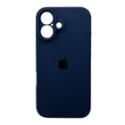 Защитный чехол-накладка Silicone Full Case AA Camera Protect для Apple iPhone 16 Dark Blue (FullAAi16-7)