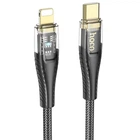 Кабель Hoco U121 з індикатором Type-C to Lightning PD 27W 1.2m black
