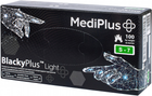 Рукавички нітрилові MediPlus BlackyPlus light розмір S-7 Чорні 100 шт (6970245754492)