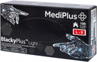 Рукавички нітрилові MediPlus BlackyPlus light розмір L-9 Чорні 100 шт (6970245754515)