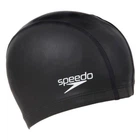 Шапочка для плавания тканевая Speedo с PU-покрытием, анатомическая, черная