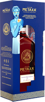 Набор Алкогольный напиток Metaxa 12 звездочек 0.7 л 40% + носки в подарочной упаковке (5202795160869)