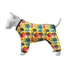 Ветровка для собак WAUDOG Clothes, рисунок "Мохнатые монстры", XS25, В 36-38 см, С 26-28 см 386-4050