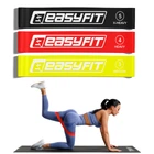 Резинки для фитнеса EasyFit набор из 3 шт (резиновая петля, латексная лента сопротивления, кольцо для йоги на ноги) Ws-3-pak