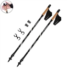 Палки для скандинавской ходьбы PowerPlay 9104 Lykke Black/White 80-135 см (пара)