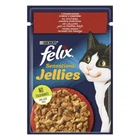 Вологий корм для кішок Felix Sensations Jellies з яловичиною та томатами в желе 85 г
