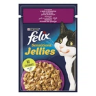 Влажный корм для кошек Felix Sensations с уткой и шпинатом в желе 85 г
