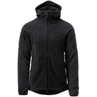 Тактическая флисовая кофта Helikon Patriot Mk2 Hybrid Fleece с капюшоном black черная XS