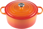 Каструля LeCreuset Signature кругла помаранчева 26 см (0024147260929)