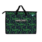 Папка-портфель А3 Yes Minecraft "Майнкрафт" на блискавці пластиковий з тканевими ручками чорно-зелена (492281)