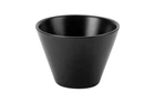 Салатник фарфоровый конусный Black глубокий Porland 390 мл 11,5 см 368211/Bl