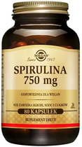 Дієтична добавка Solgar Spirulina 750 мг 80 капсул (3398400602700)