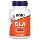 Кон'югована лінолева кислота Now (Now Foods) CLA 800 мг у капсулах