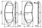 Дискові гальмівні колодки Bosch (0 986 494 685)