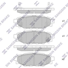 Колодка тормозов. диск. SUBARU FORESTER 09 - задн. (выр-во SANGSIN) HI-Q (SP2118)