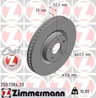 Диск гальмівний ZIMMERMANN 250.1384.20 Zimmermann (250138420)