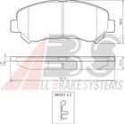 Колодка гальм. диск. NISSAN QASHQAI, передн. (вир-во ABS) A.B.S. (37625)
