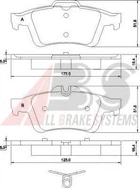 Колодка гальм. диск. CITROEN/FORD/OPEL C5/FOCUS/CMAX/VECTRA задн. (вир-во ABS) A.B.S. (37477)