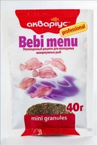 Корм Акваріус Беби меню Мини гранулы для малька и молоди