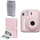 Фотокамера мгновенной печати Fujifilm INSTAX Mini 12 Blossom Pink / картридж / фотобумага 10 фото / фотоальбом