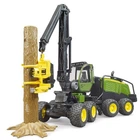 Машинка Bruder Харвестер John Deere 1270G з одним стволом дерева 1:16, 02135