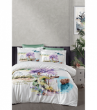 Комплект постільної білизни 3D Digital Satin Duvet Cover Set First Choice - First Choice - 3DS-176 Rashan - Євро - Білий з оливкоим