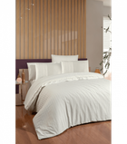 Комплект постельного белья Deluxe Satin First Choice - First Choice - DLX-84 New Trend Cream - Евро - Кремовый