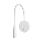 Cветильник бра Levistella 920V35D35C WH металлический с LED подсветкой и выключателем Белый (134-16-LVS4318)