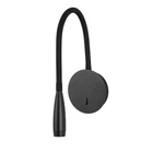 Cветильник бра Levistella 920V35D35C BK металлический с LED подсветкой и выключателем Черный (134-16-LVS4317)