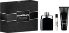 Zestaw męski Montblanc Legend Woda toaletowa 100 ml + Woda toaletowa 7.5 ml + Żel pod prysznic 100 ml (3386460130349)