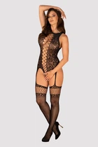 Боди-комбінезон ажурний Obsessive F236 Чорний S/M/L (SO7232)