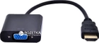 Адаптер STLab HDMI - VGA, 0.15 м с кабелями аудио и питания от USB (U-990 black) - изображение 2