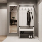 Прихожая Fenster Картель 2 Чёрная ДСП Белое