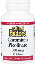 Хром піколінат Natural Factors Chromium Picolinate 500 мкг 90 таблеток (068958016375)
