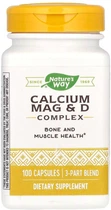 Комплекс кальцію, магнію та вітаміну D Nature's Way Calcium Mag & D Complex 100 капсул (033674414200)
