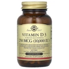 Натуральный витамин Д3 Solgar (Vitamin D3) 250 мкг 10000 МЕ 120 гелевых капсул